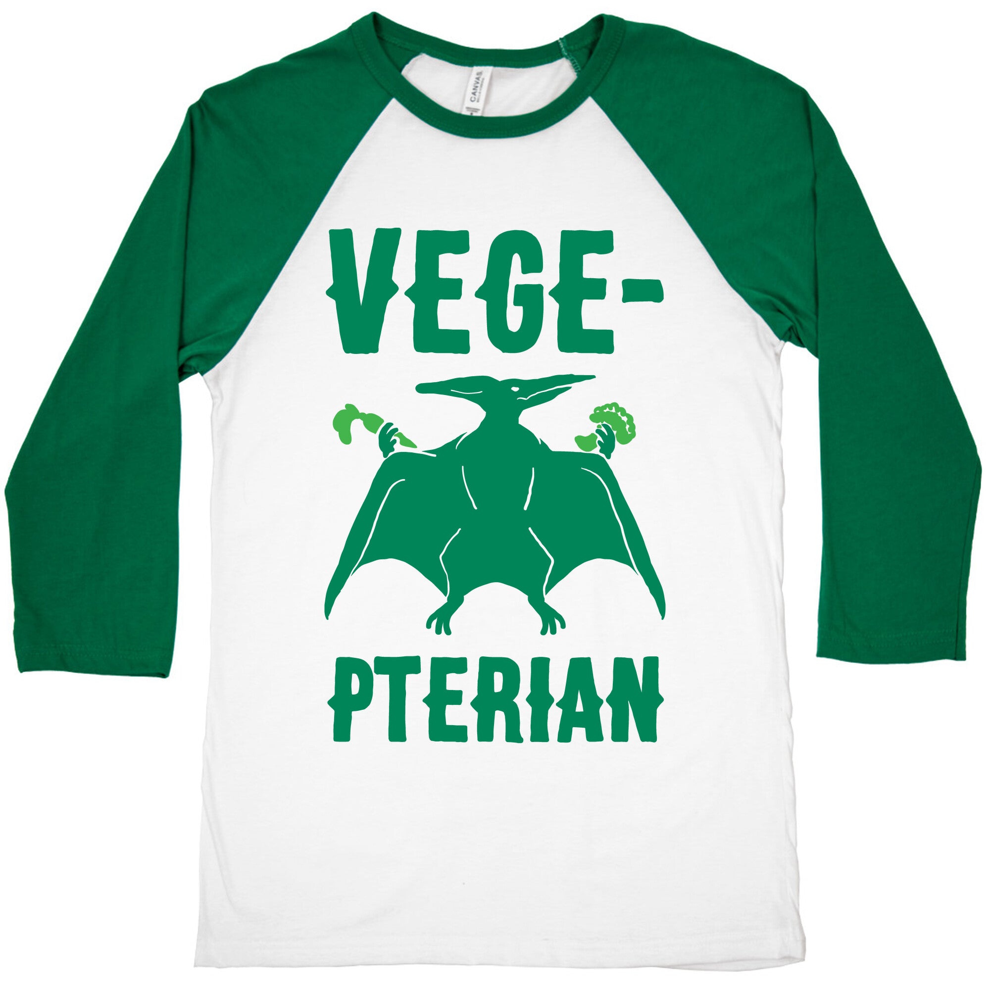 Vege-pterian Baseball Tee